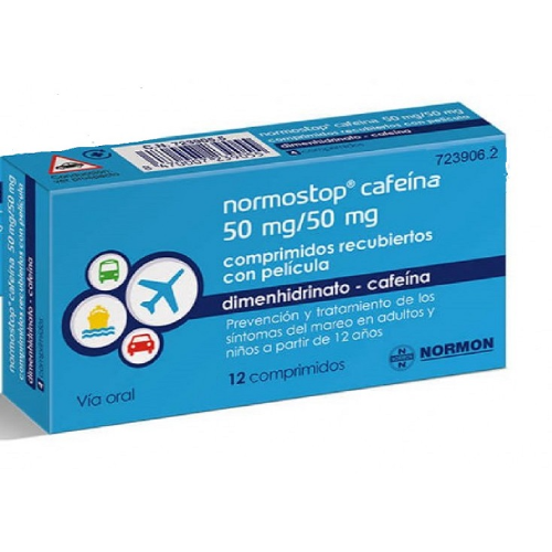 Normostop cafeina ტაბ 50mg/50mg №12