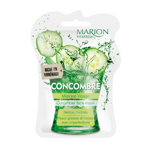 Marrion- facial mask cleansing-moisturizing. cucumber N1303 3037