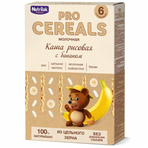 Nutrilak premium - porridge with milk. rice with banana /6 months+/ 0977