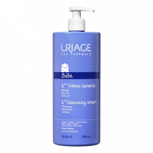 URIAGE BEBE - 1ST CLEANSING CREAM  FOR FACE/ BODY/ SCALP 500 ML 0386/8672