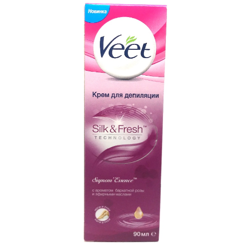 veet - cream with rose aroma and essential oil. 90 ml 2316/0410