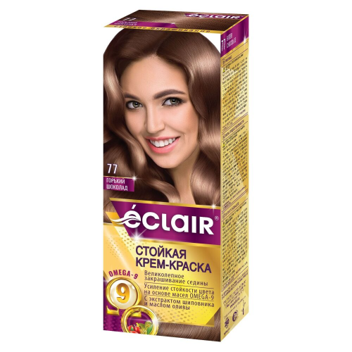 Eclair - hair dye Omega 9 chocolate bitter N067/N77 1318/3664