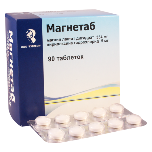 Magnetab tab 334mg+5mg #90