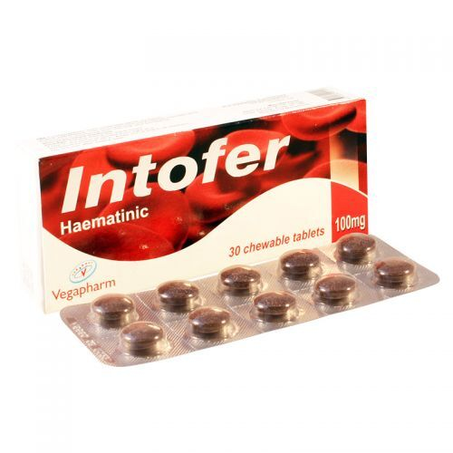 Intofer chewable tabl100mg #30