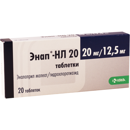 Enap-HL 20mg+12.5mg tab #20