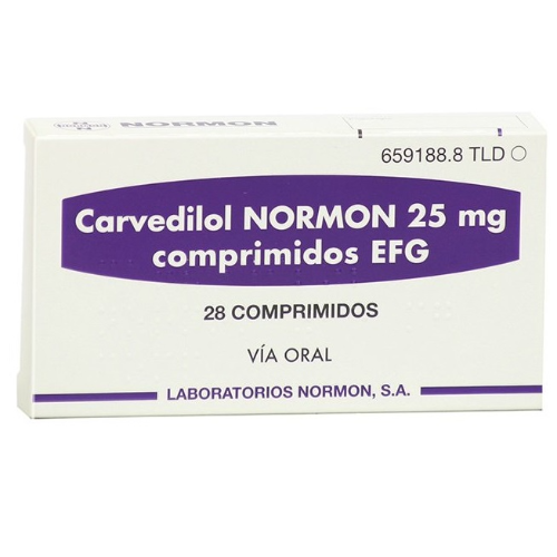 Carvedilol normon tab 25mg #28