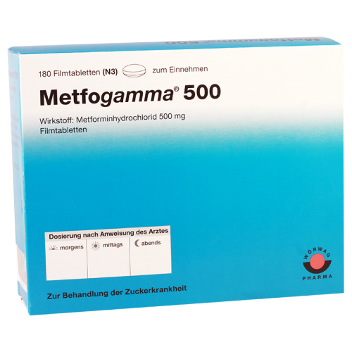 Metfogamma tab 500mg #180