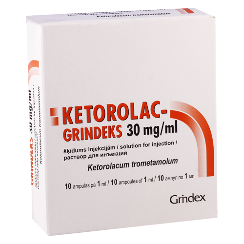 Ketorolac-grindex amp 30mg/1ml i/m i/v #10