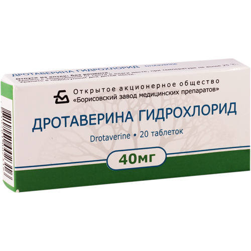 Drotaverin tab 40mg #20