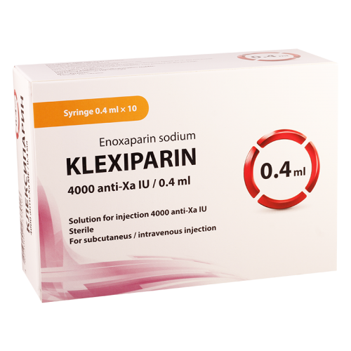 Klexiparin solution for injection 4000ME/0.4ml ready-syringes #10