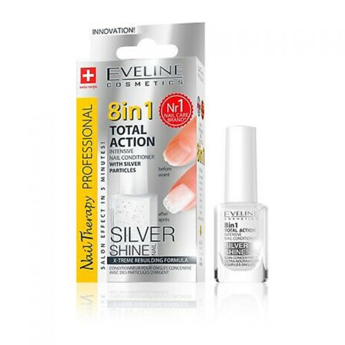 Eveline - healthy nails silver glitter 8X1 939330