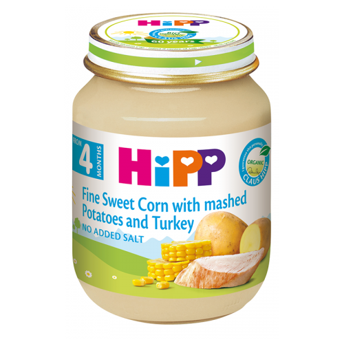Hippie - pureed turkey with potatoes and sweet corn /4 months+/ 125g 6203/6203-01
