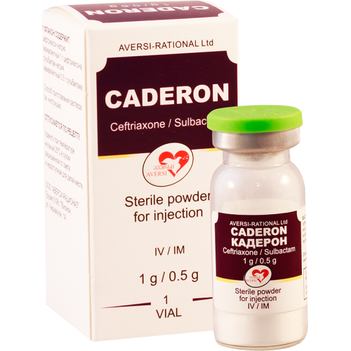 Caderon i/m i/v 1000mg+500mg in vial #1