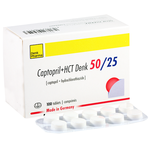 Captopril+HCT Denk 50mg+25mg #100