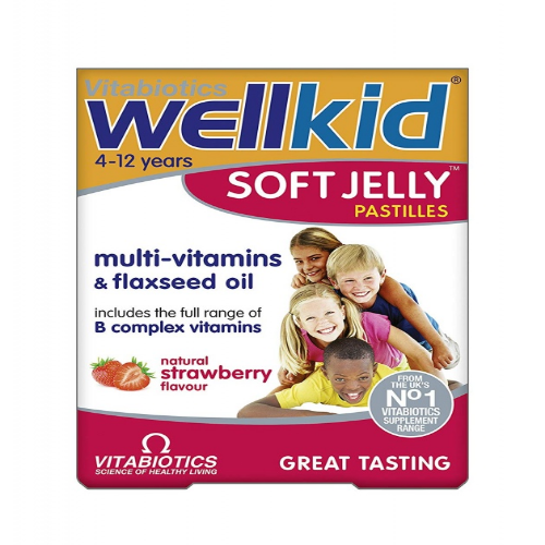 WELLKID SOFT JELLY PASTILLES (STRAWBERRY) #30