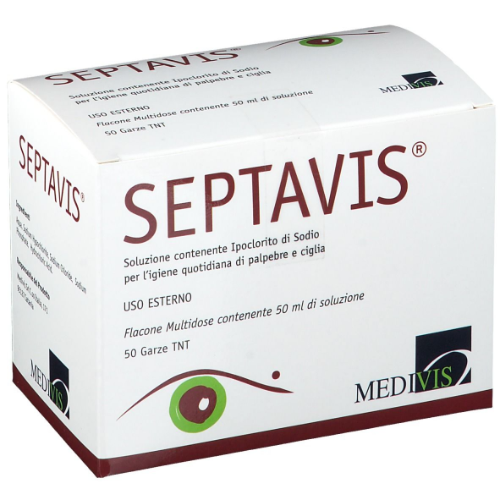 SEPTAVIS EYE SOLUTION 50ml  WITH WIPES 50 pcs