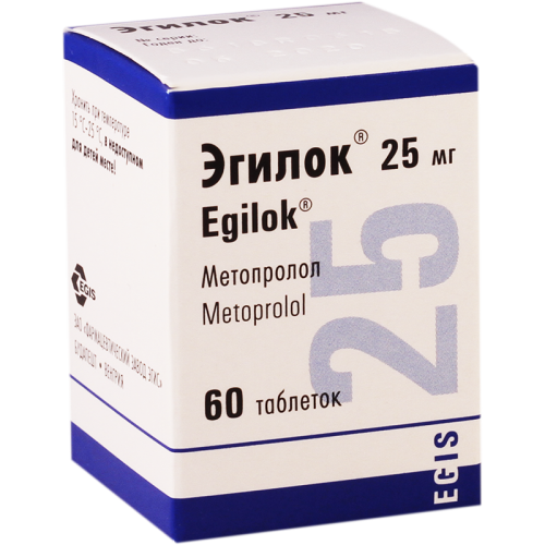 Egilok tab 25mg #60