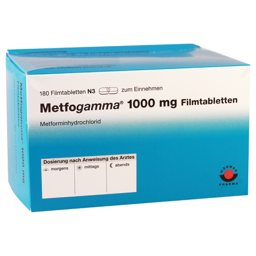 Metfogamma tab 1000mg #180