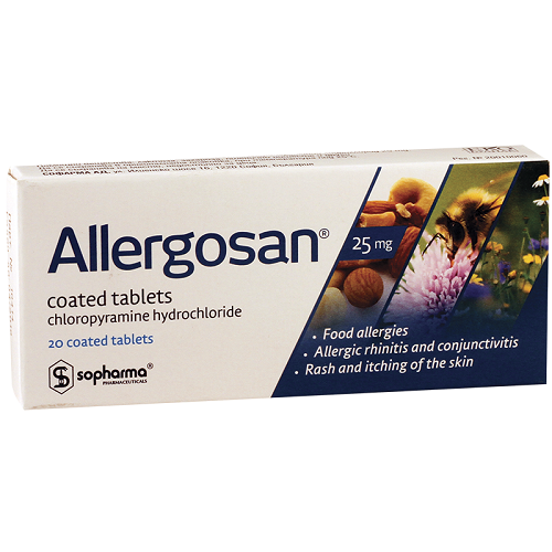 Allergosan dr 25mg #20