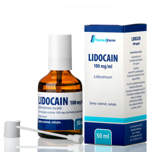 Lidocaine spray 10% 50ml in vial #1