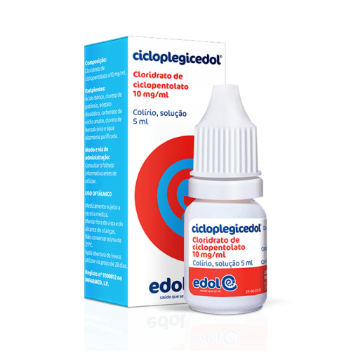 Cicloplegicedol eye drops 10mg/5ml 5ml