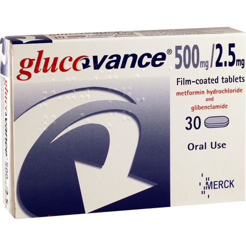 Glucovance tab 500mg+2.5mg #30