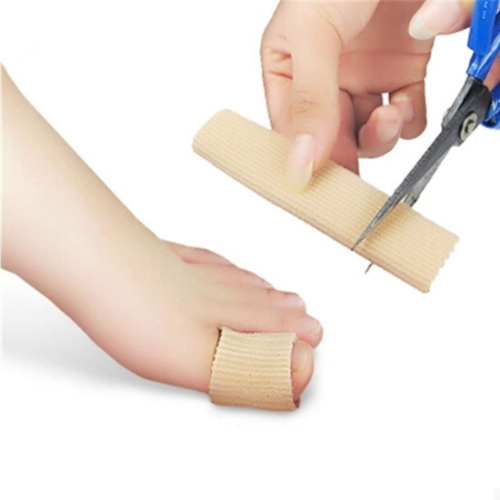 Gel toe tube protector (ribbed) - 15 cm length