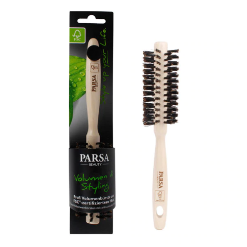 PARSA Round brush with boar bristles.15mm