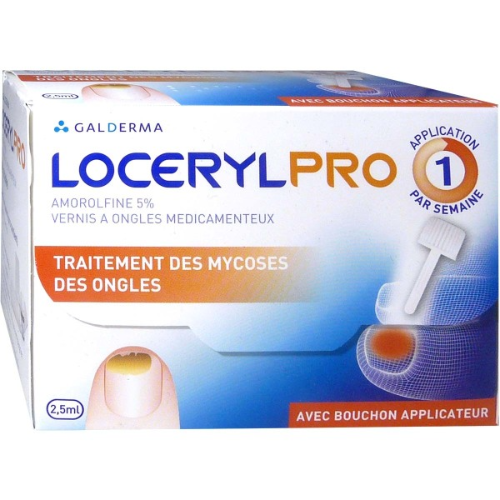 Loceril nail polish 5% 2.5ml in vial #1