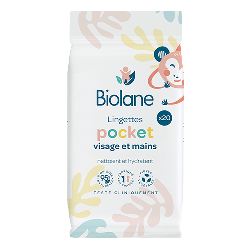 Biolane-Pocket cleansing wipes face 1744/7998 #20