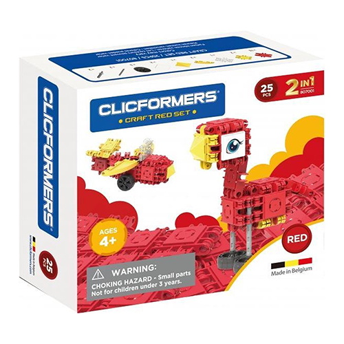 Clicformers Craft Set Red 25pcs
