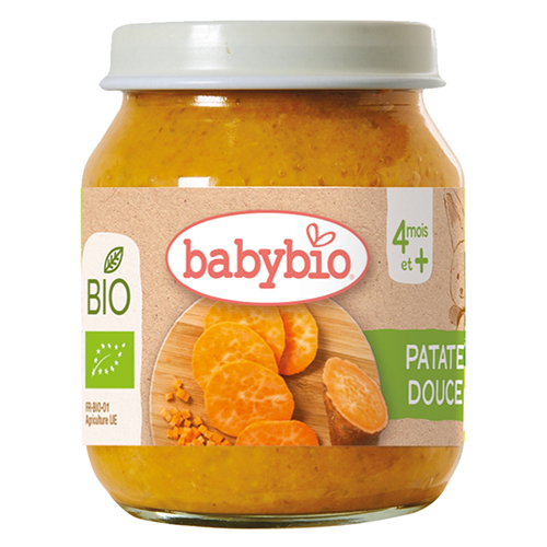 Babybio - Lunch Menu - Sweet potato Jar.  4m+. 130 g