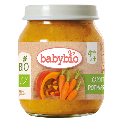 Babybio - Lunch Menu - Pumkin Carrot.  4m+. 130 g