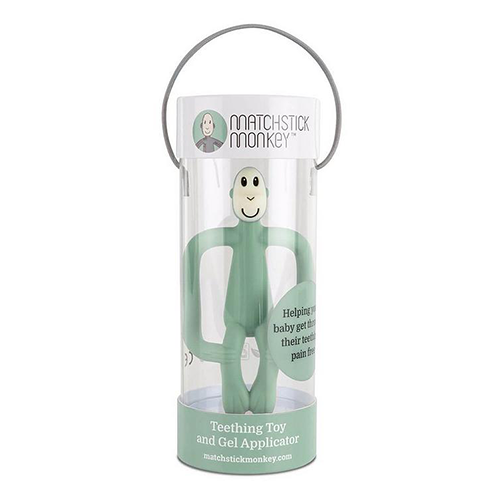 Matchstick Monkey Teething Toy. Mint Green