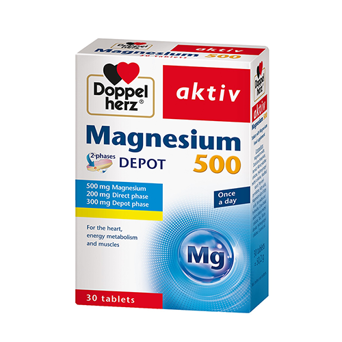 Doppelherz Magnesium 500mg 2 phaze tab #30