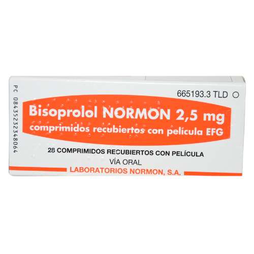 Bisoprolol NORMON 2.5mg tablets #28