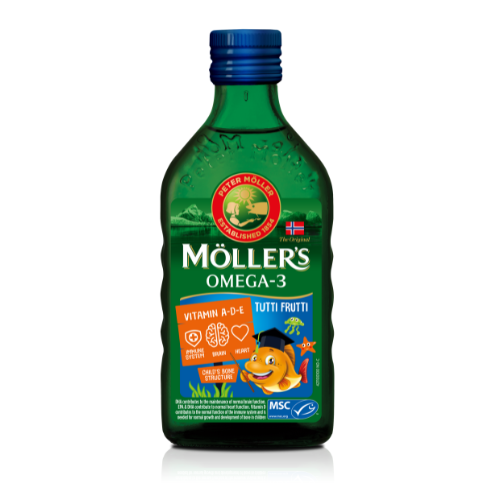 Mollers cod liver oil with tutti frutti taste .250 ml