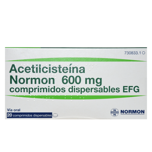 Acetilcisteine Normon 600mg 20 Dispersible Tablets