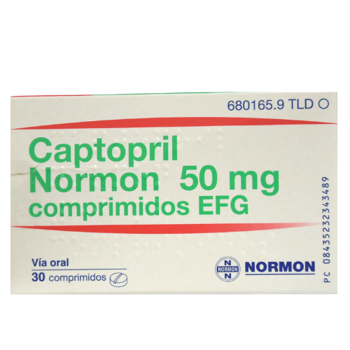 Captopril NORMON 50 mg #30 tablets