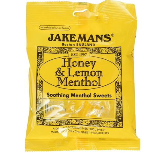 ჯეიკმანსი მენთოლის. თაფლით და ლიმონით ყელის კანფეტი საწუწნი 100გრ პაკეტი  #1