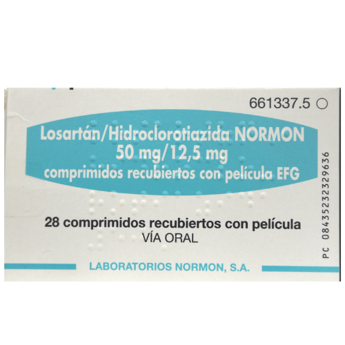 Losartan / Hydrochlorothiazide NORMON 50 mg /12.5 mg # 28 tablets