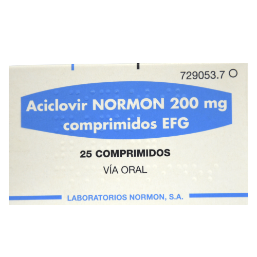 Acyclovir NORMON 200mg #25