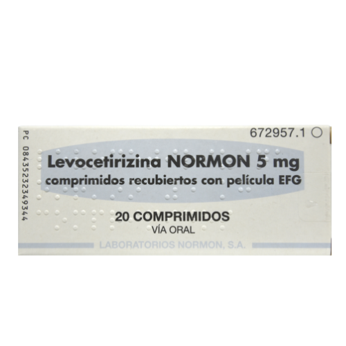 Levocetirizine NORMON 5 mg # 20 tablets