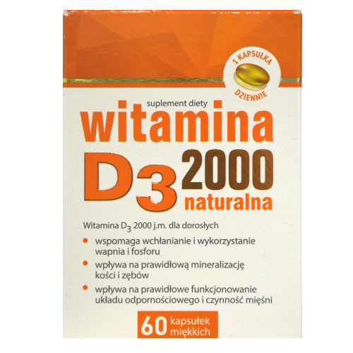 Vitamin D3 2000IU caps #60