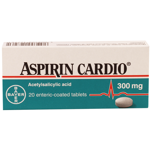 Aspirin cardio tab 300mg #20