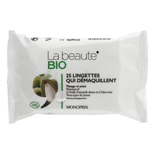 Monoprix La beauty Wipes that gently remove makeup x25.