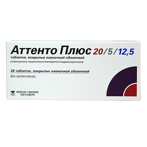 Attento Plus 20mg+5mg+12.5mg tab #28