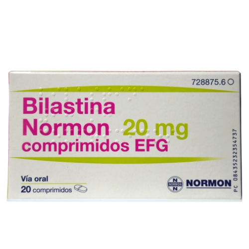 Bilastina Normon 20mg tablets #20