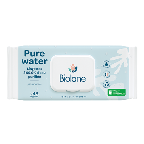 Biolane- 99.9%water wipes N48 0+