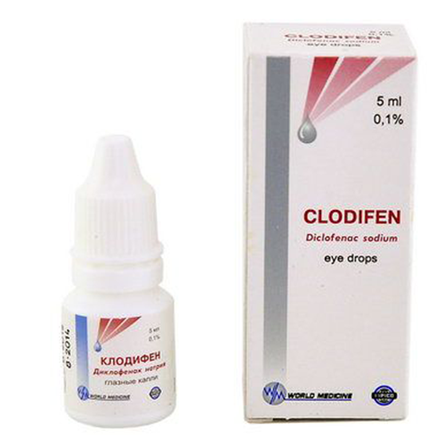 კლოდიფენი წვეთები თვალის 0.1% 5მლ ფლაკონი #1